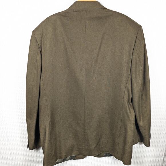 Jos A Bank Daniel 42R Blazer Cashmere Silk Blend Men 2 Button Brown Sport Coat - Picture 2 of 5